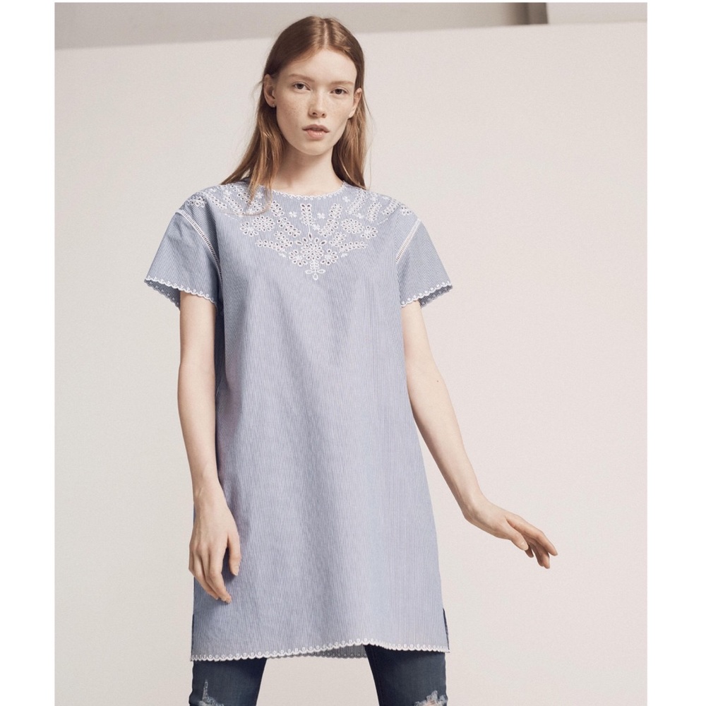 Rag and Bone Embroidered Sahara T-shirt Dress
